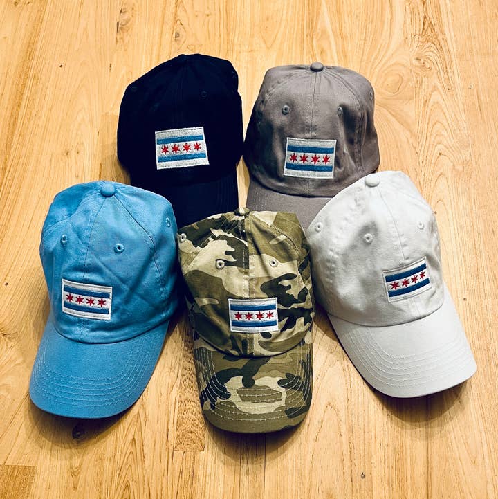 tori grace outfitters - Wholesale Baseball Cap - Unisex - chicago flag hat, embroidered, chicago hat2