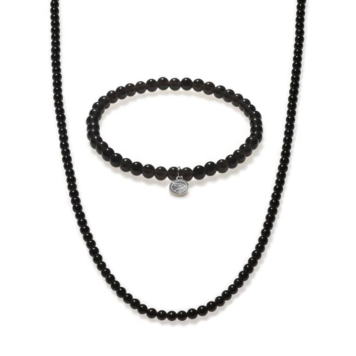 Obsidian Beaded Duo Mini for wholesale by Otter Spirit