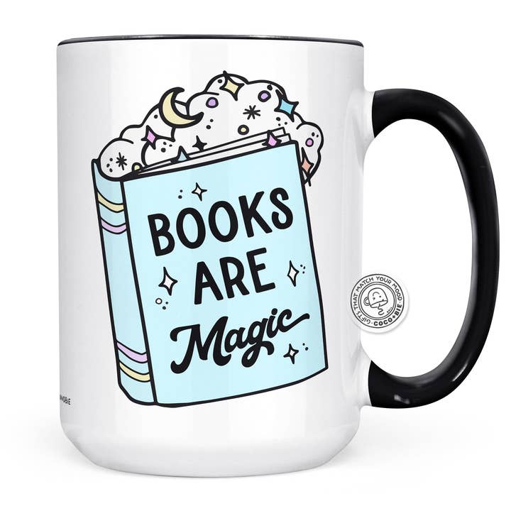 Books Are Magic Mug - Book Lover Mug, Bookworm, Bookish for wholesale by coco+bie designs