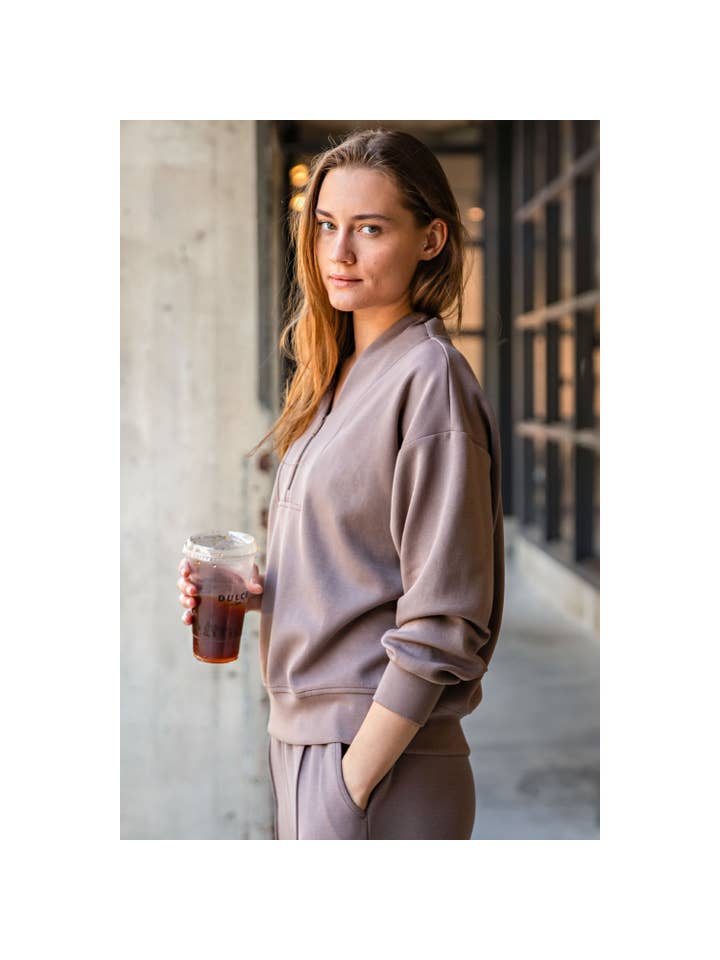 Rae Mode - Wholesale Jacket - Women's - MODAL SCUBA LUXE HALF ZIP JACKET18