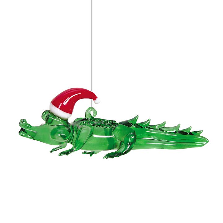 Christmas Alligator Ornament for wholesale by C&F Home