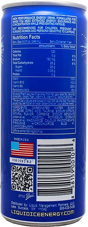 Liquid Ice Energy - Wholesale Sports/Energy Drink - Arctic Berry Original - 8.4oz (24pack)2