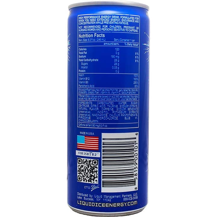 Liquid Ice Energy - Wholesale Sports/Energy Drink - Arctic Berry Original - 8.4oz (24pack)2