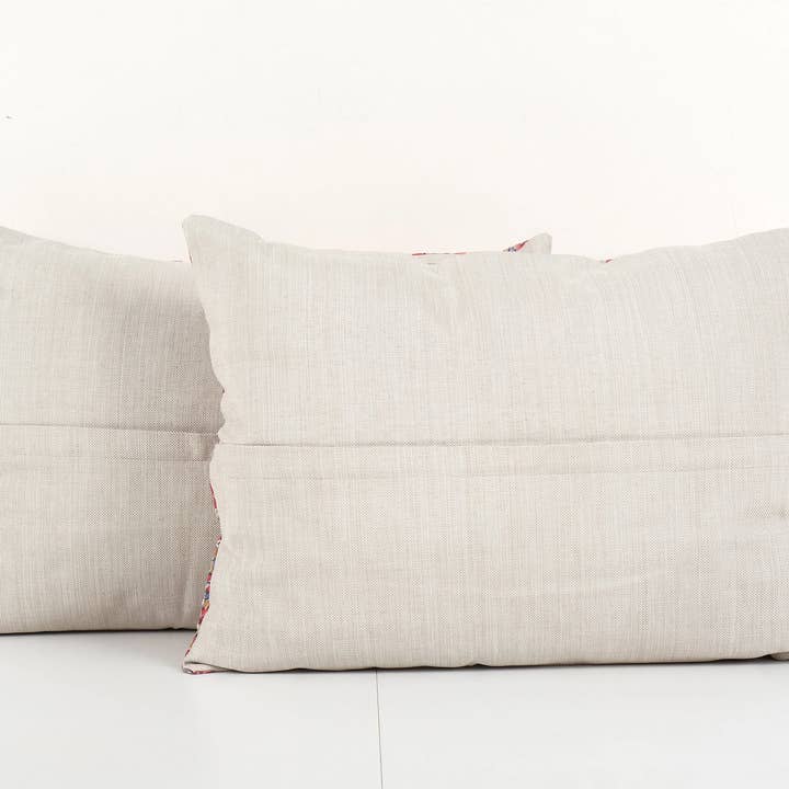 Vintage Pillows Store - Wholesale Throw pillow cover - Vintage Set Pink Caucasian Pillow Cases Made from Mid-20th C3