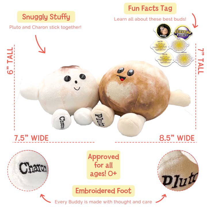 Celestial Buddies – Großhandel Kuschel-/Plüschtier – Kind & Baby – Pluto & Charon Buddy Space Plüschtier7