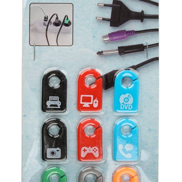 Fackelmann - Wholesale Craft Supplies - Fackelmann Tecno Electric Cable Markers (Pack of 12)2