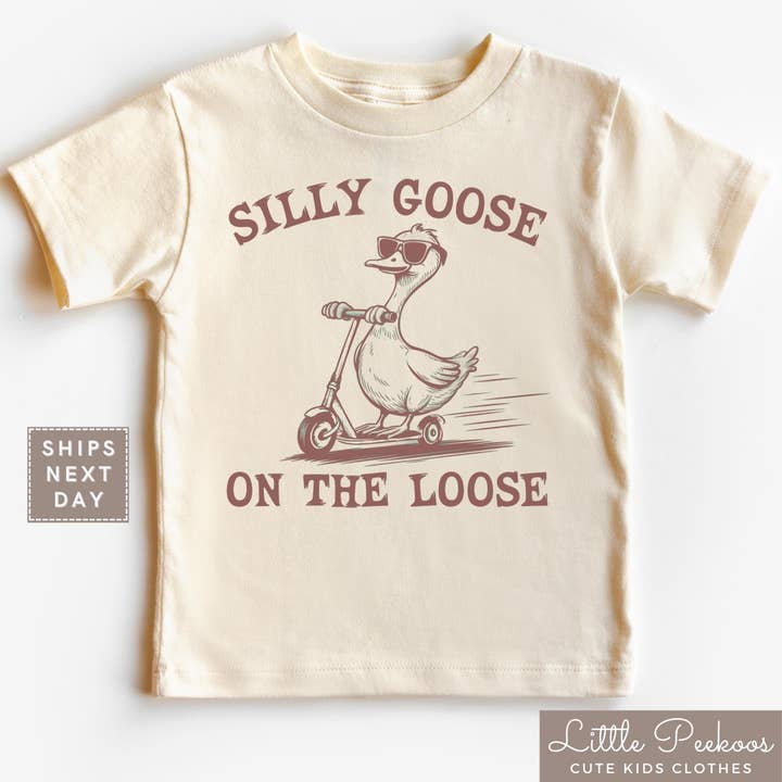Silly Goose Toddler Shirt - Vintage Tee for Kids for wholesale by TheKingShirt