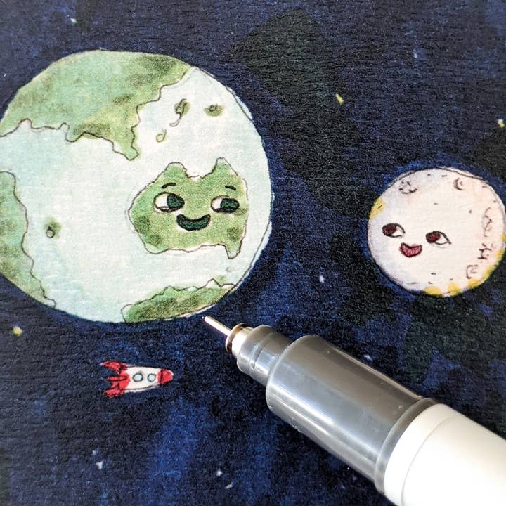 Well Drawn - Wholesale Love card - I Love You To The Moon And Back2