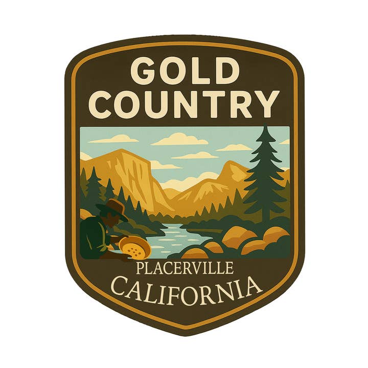 Gold Country - Placerville klistermärke för wholesale av Sticker Atlas
