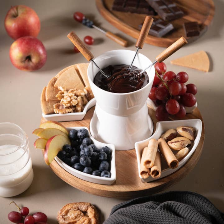 Service à fondue rotatif en porcelaine et acacia de 4 pièces et autres tendances Résultats pour automatique fondue en vente B2B. Retours gratuits et paiement à 60 jours sur Faire sur Faire.