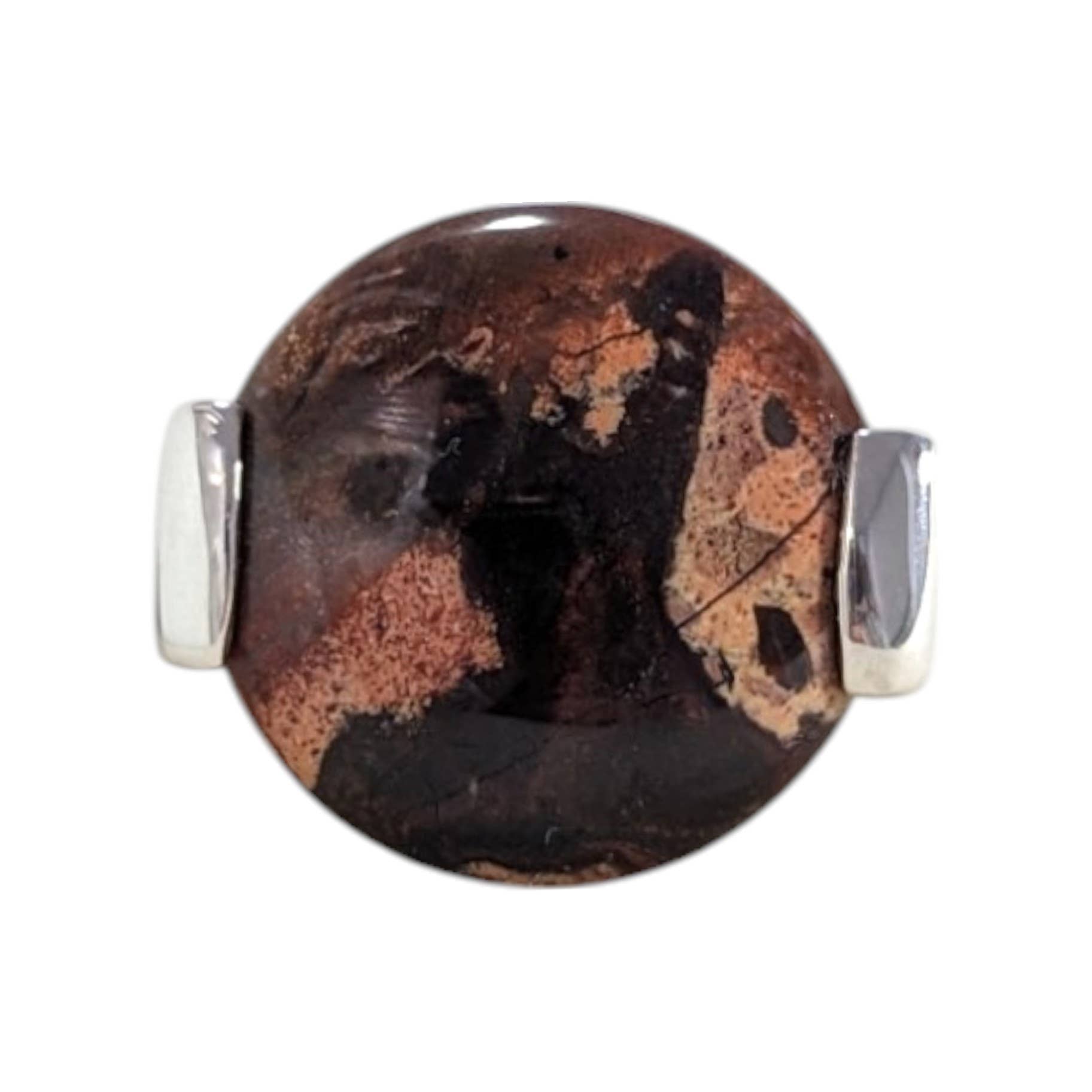 Saraswati Imports - Wholesale Single Stone/Solitaire Ring - SALE Brecciated Jasper Sterling Silver Ring