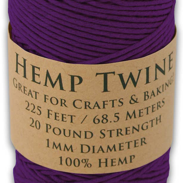 Hemptopia - Wholesale Twine - Hemptopia Hemp Twine spool, 225ft, 18 colors, 100% Natural8