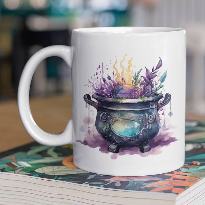 Cauldrons & Coffee 11 oz mug | Unique Witch Gift and other Purchase Wholesale witches brew cauldron mug. Free Returns & Net 60 Terms on Faire trending on Faire.