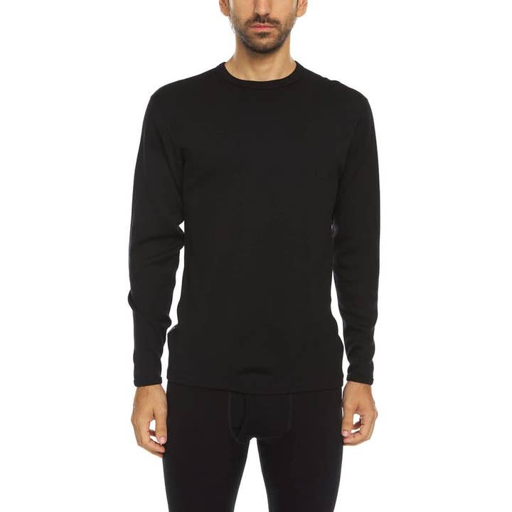 Schweres Herren-Woll-Crew-Oberteil - 100% Merinowolle für den Großhandel von Minus33 Merino Wool