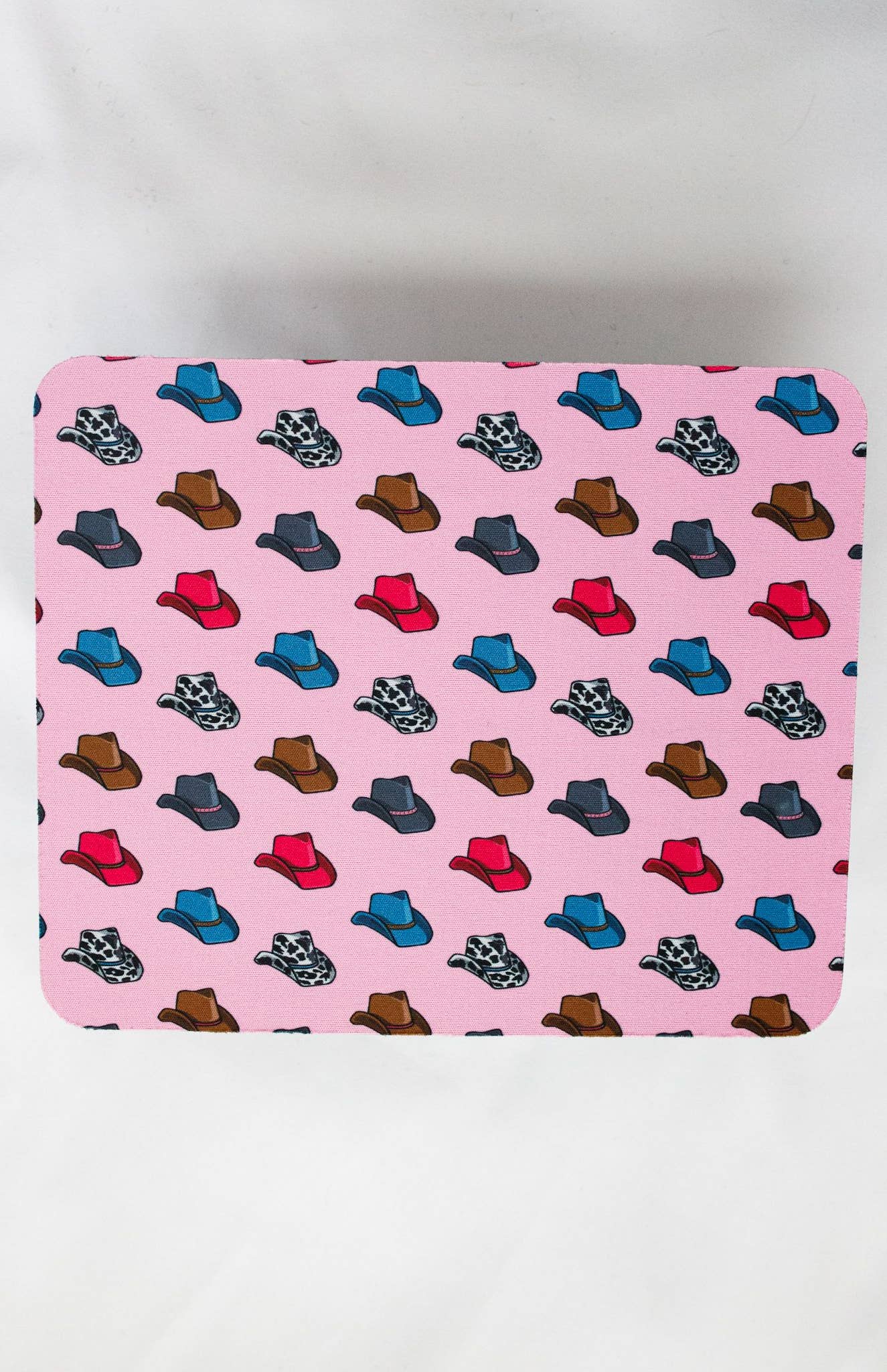 The Front Porch Label - Wholesale Mousepad/Trackpad - Pink Cowboy Hat Mouse Pad1