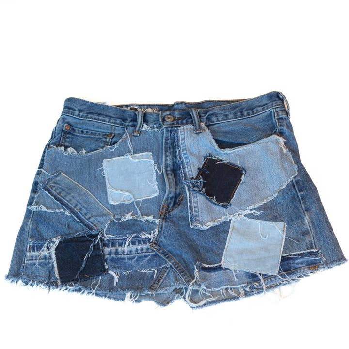 Blue Denim Skirt for wholesale by KNOTWTR