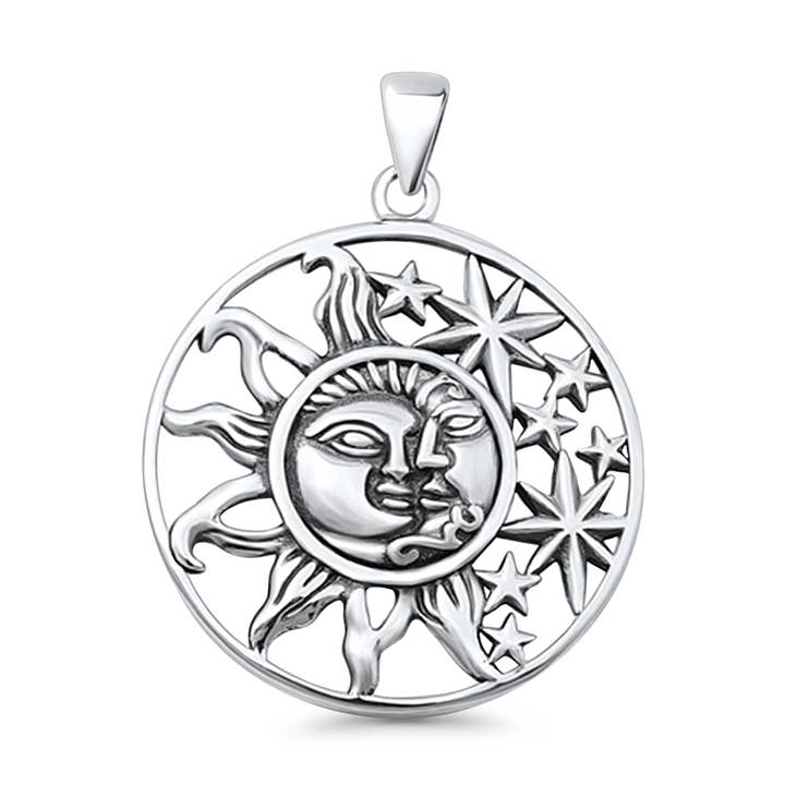 Sol Måne & Stjärnor Hänge Oxiderat för wholesale av Blue Apple Imports