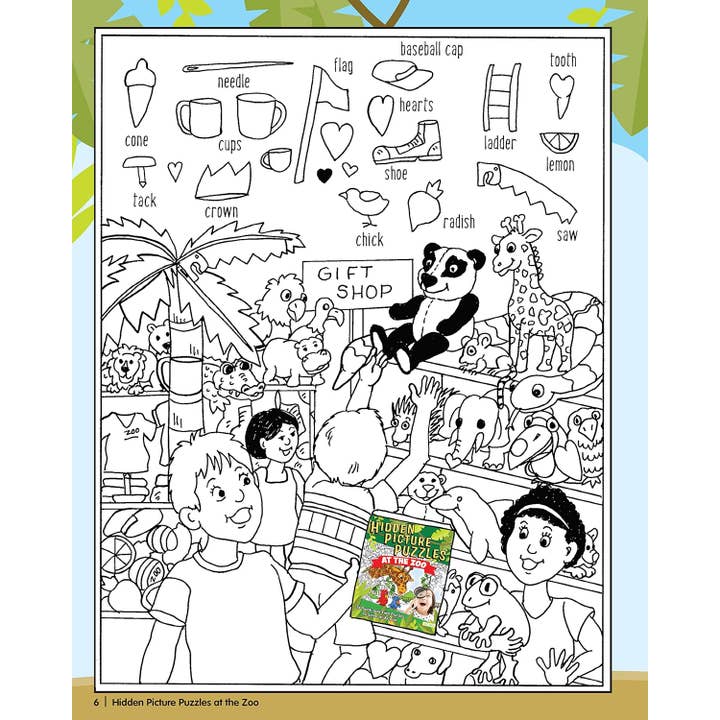 Fox Chapel Publishing - Wholesale Book - Kids - Hidden Picture Puzzles at the Zoo - Children's Activity Book