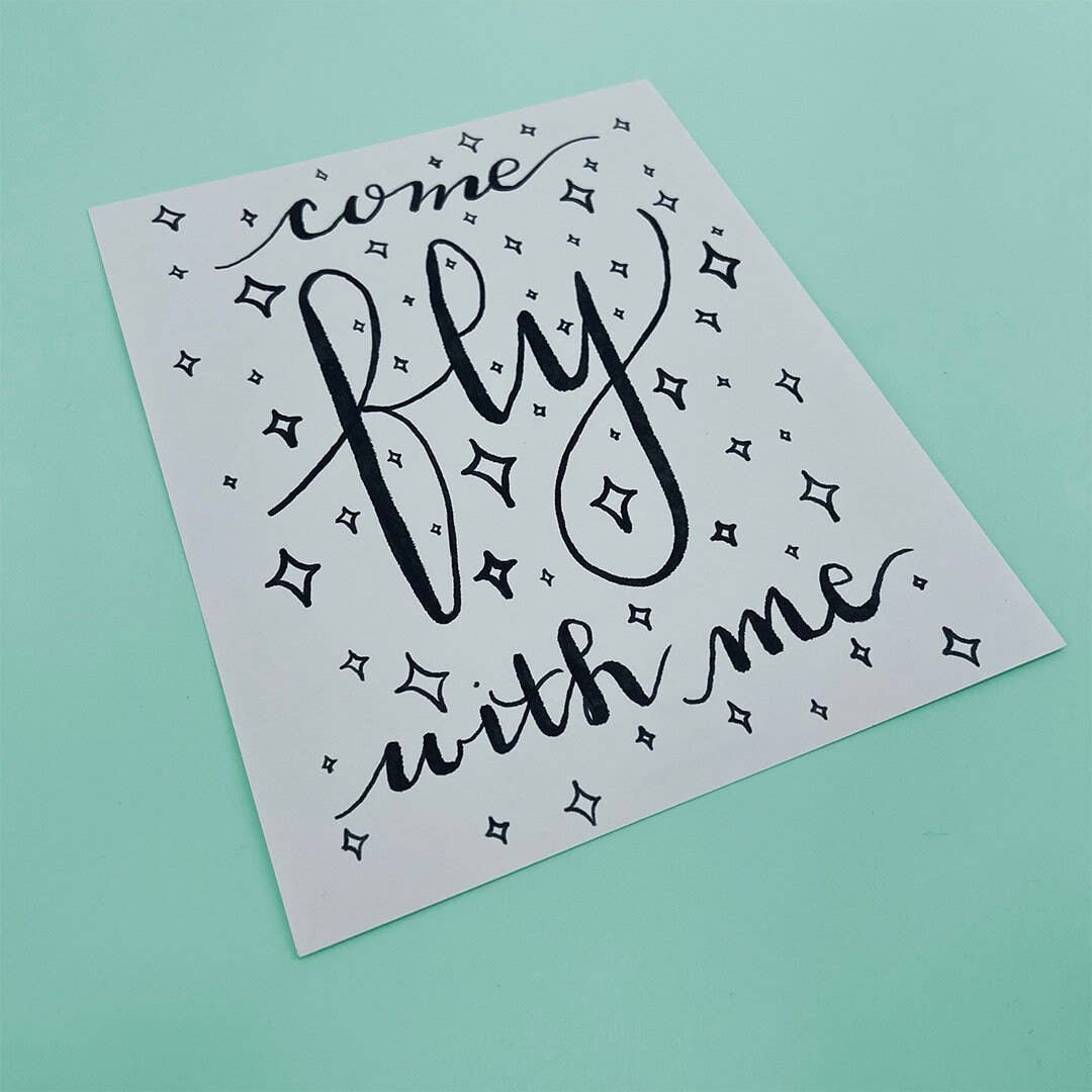 Draft Paper Co. - Wholesale Art Print - Art Print • Come Fly With Me2