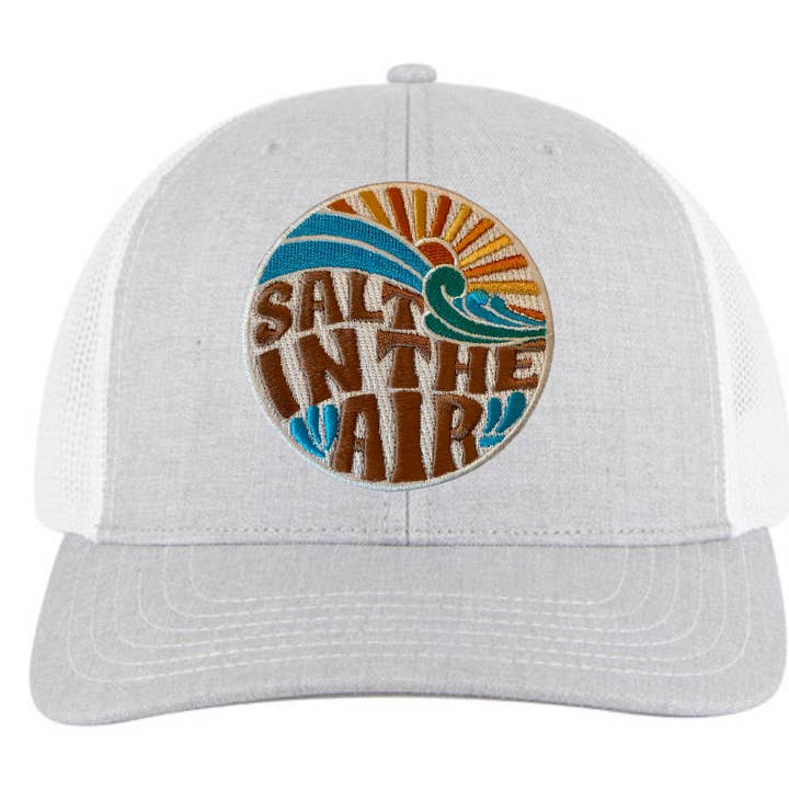 Gorra de camionero para niños, parche con diseño de sal en el aire para venta al por mayor de Spruce Seed