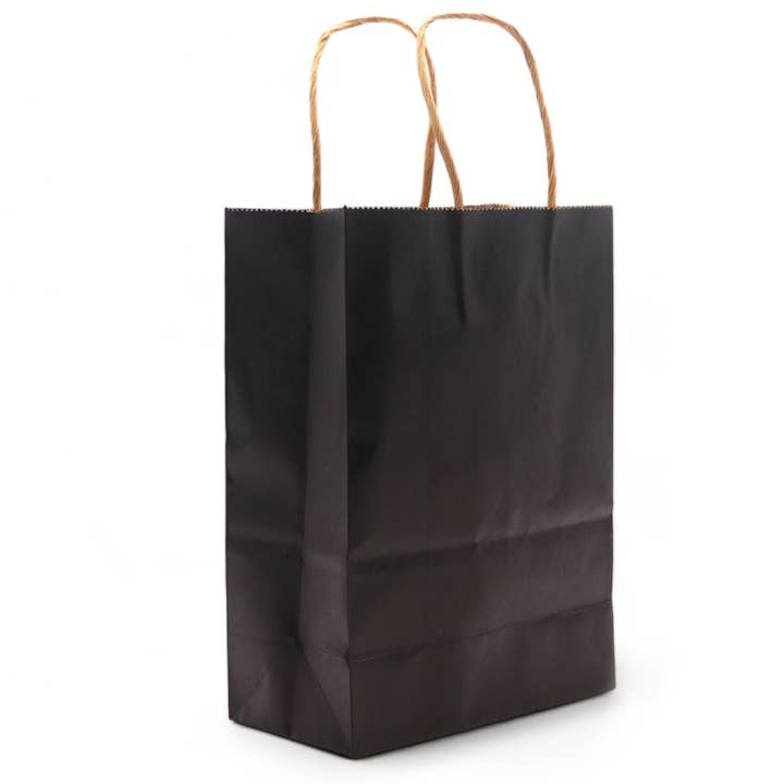 Paper Gift Bag (26x32x12cm) - Black for wholesale by Ancient Wisdom