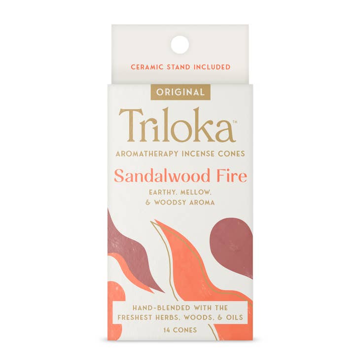 Triloka Sandalwood Fire Cones for wholesale by Triloka