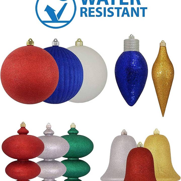 The Gerson Companies - Wholesale Outdoor Ornament/Decor - Krebs 12" Sonic Red Shatterproof C9 Lightbulb Ornaments
