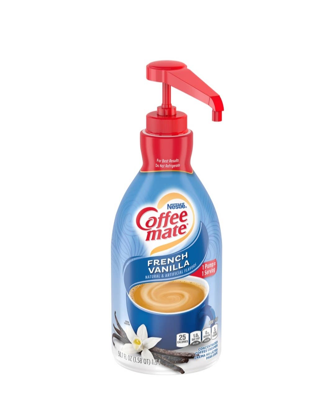 Majestic Wholesale - Wholesale Creamer - Nestle Coffee mate Liquid Creamer Pump, French Vanilla, 50.71