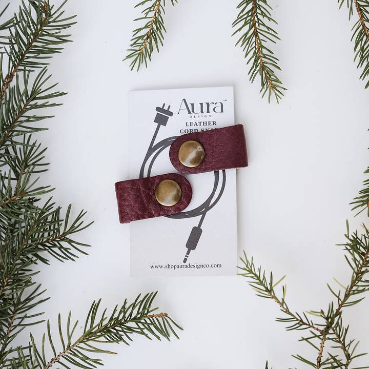 Aura Design Co. - Wholesale Cord Holder - Leather Cord Snaps4