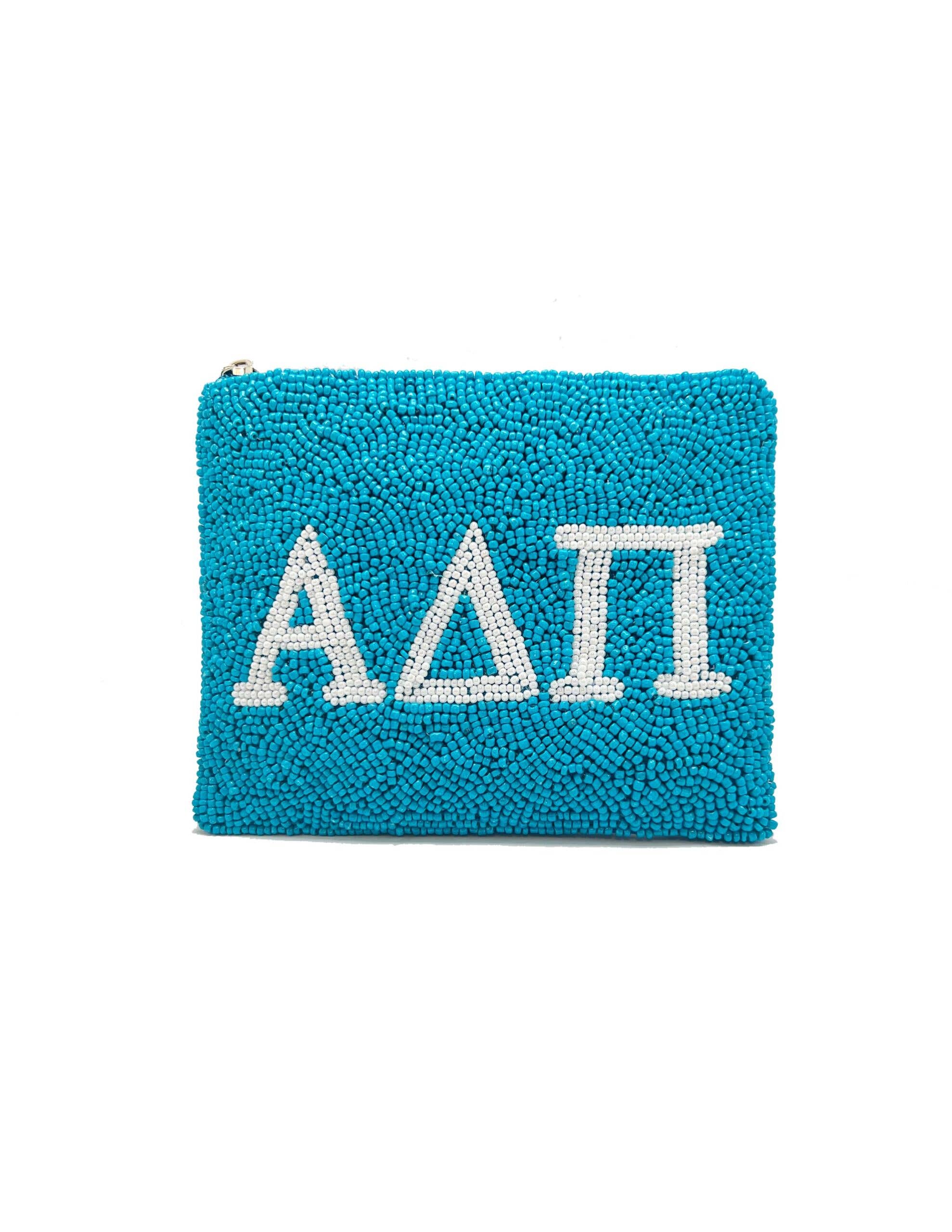 Pizzazz, Inc. – wholesale Coin purse – Women’s – ALPHA DELTA PI BEADED POUCH0