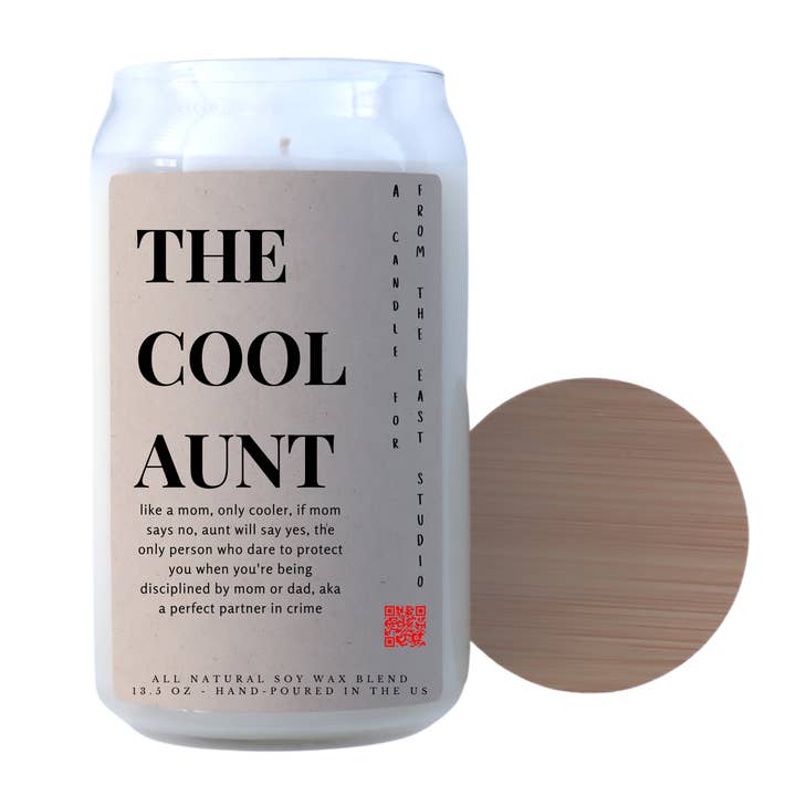 Gifting Candle - The Cool Aunt Candle for wholesale by From The East Studio