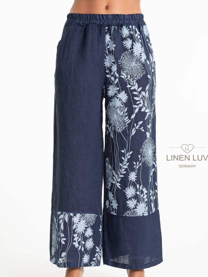 In Stock - French Linen Pant Linen Luv (PT852P-17) for wholesale by LINEN LUV