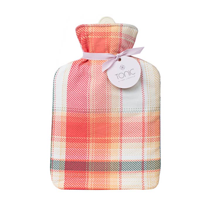 Tonic Australia - Wholesale Hot/cold compress - Flannel Check Small Hot Water Bottle