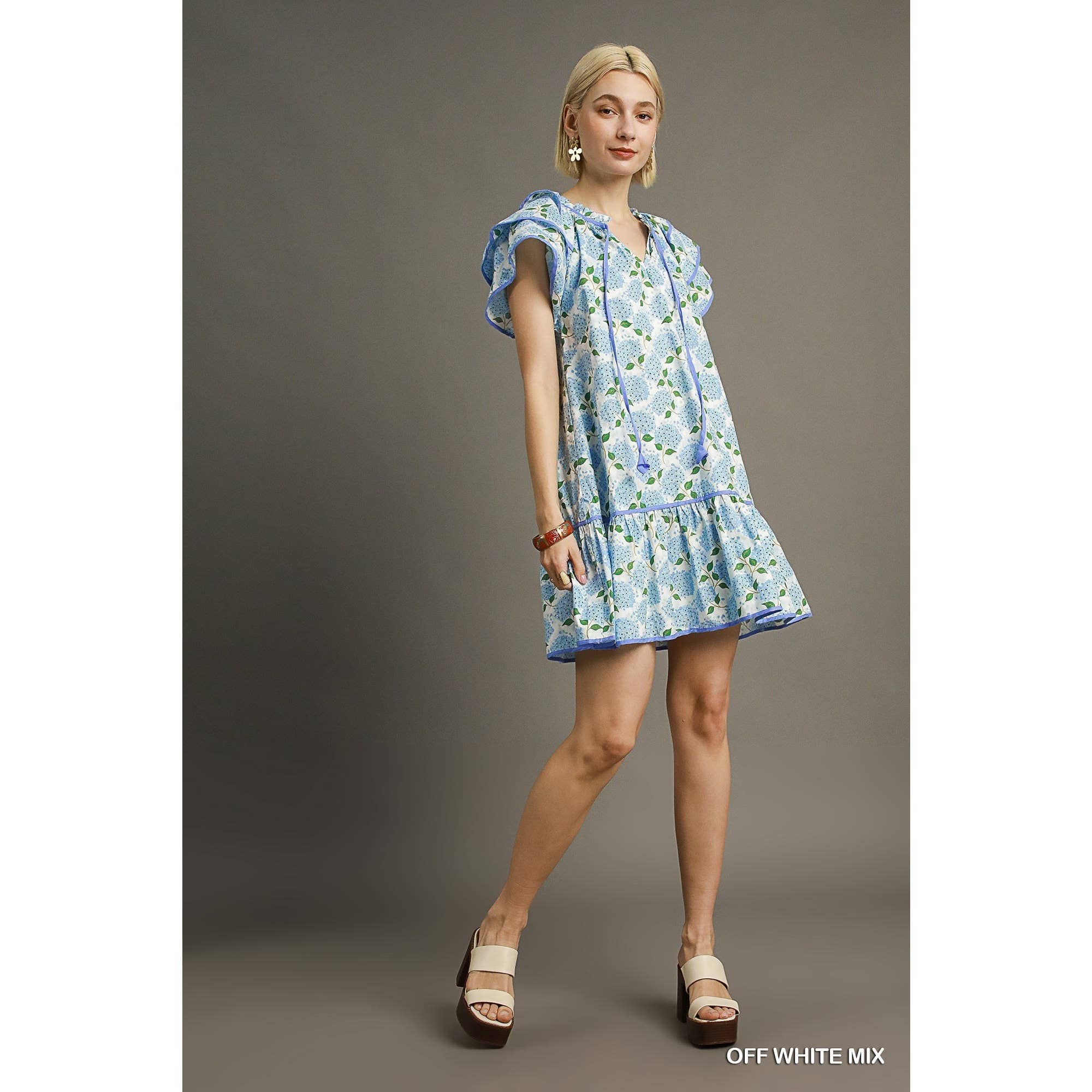 STYLE USA – Vestido - Mulher por atacado – Vestido floral em camadas7