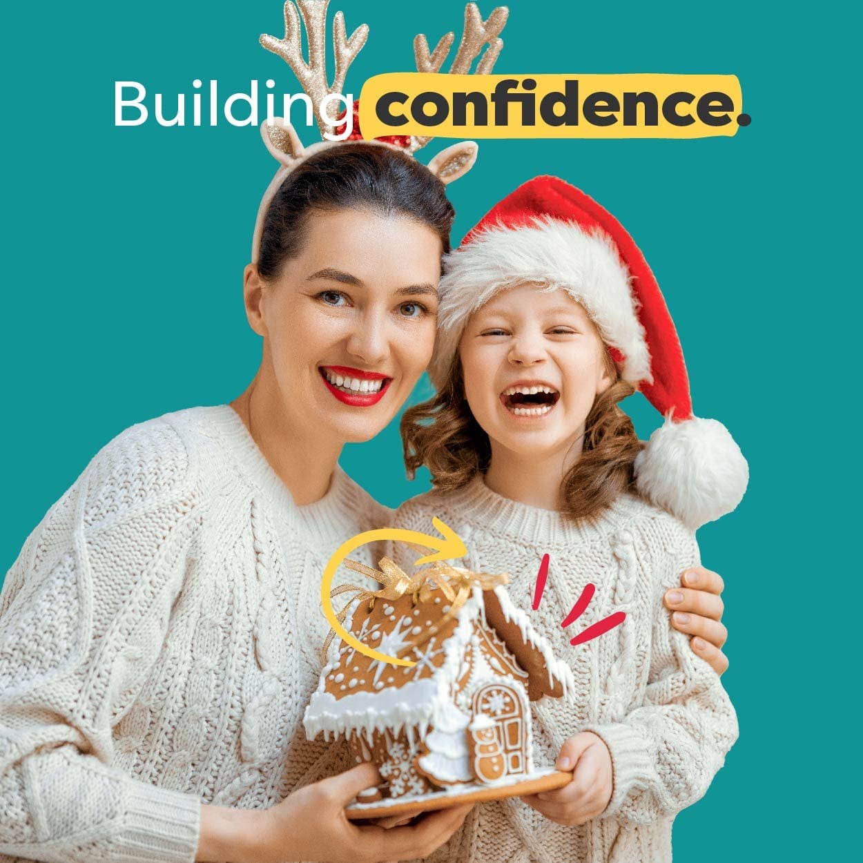 Baketivity Corp – Engroshandel DIY-sæt til fødevarer – Ferie Gingerbread House Bagning Kit2