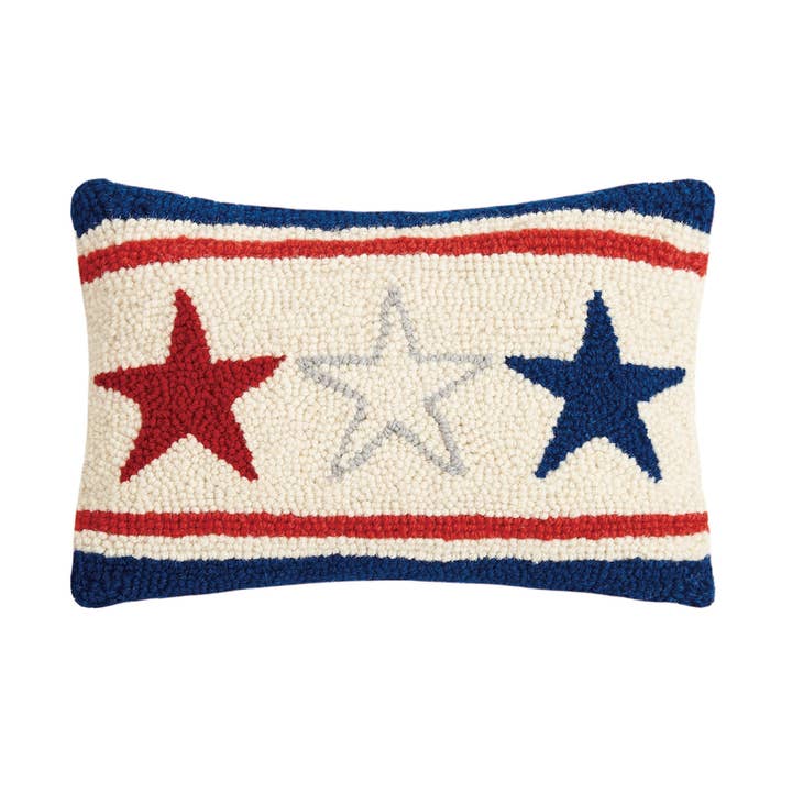 Americana Stars USA Hook Pillow for wholesale by Peking Handicraft