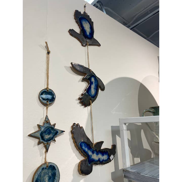 Raven Wall Hanging, Spooky Crow Wall Art for wholesale by Dock 6 Pottery