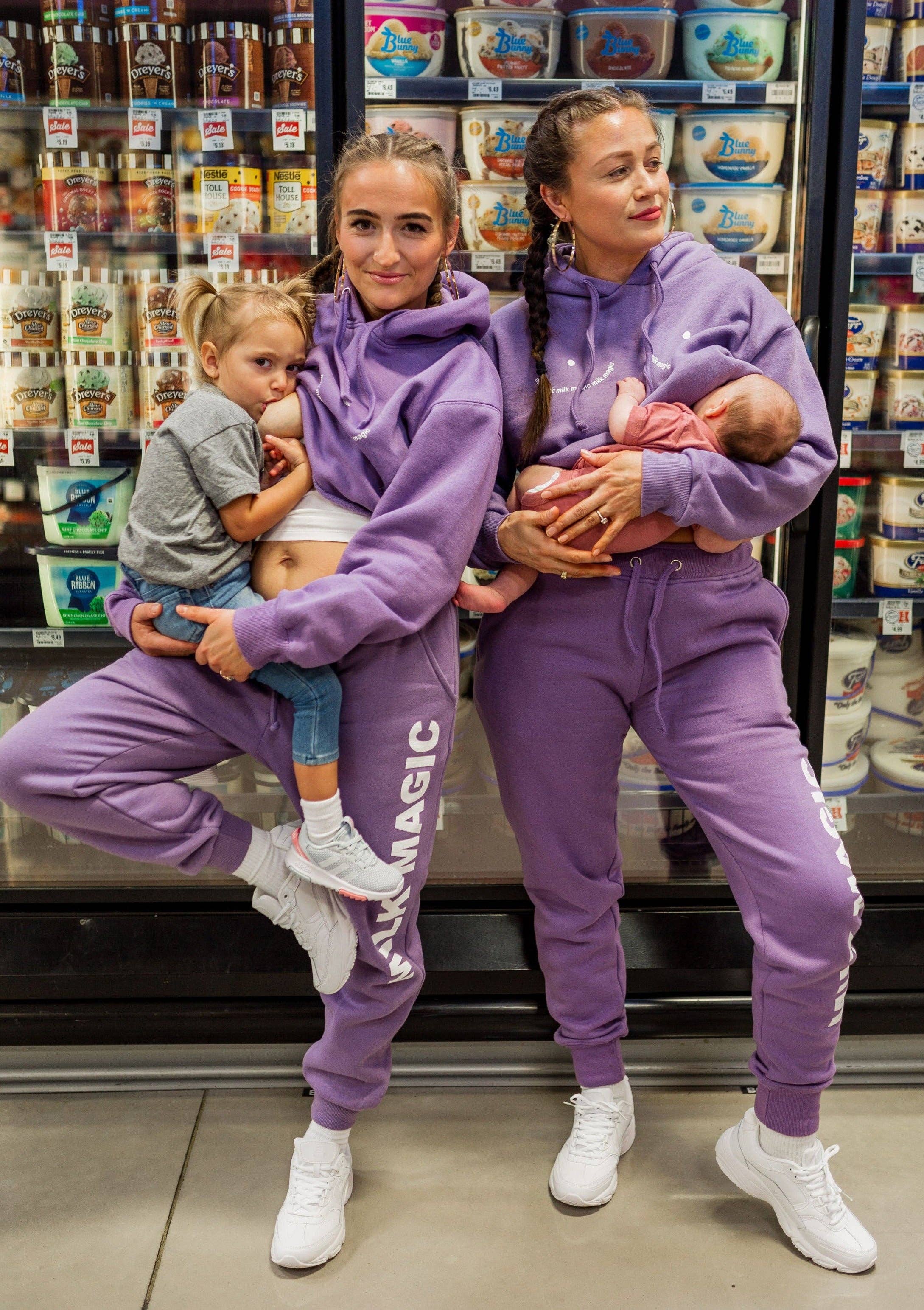 The Little Milk Bar – wholesale Hoodie - Dam – Mjölk Magi Crop Hoodie5