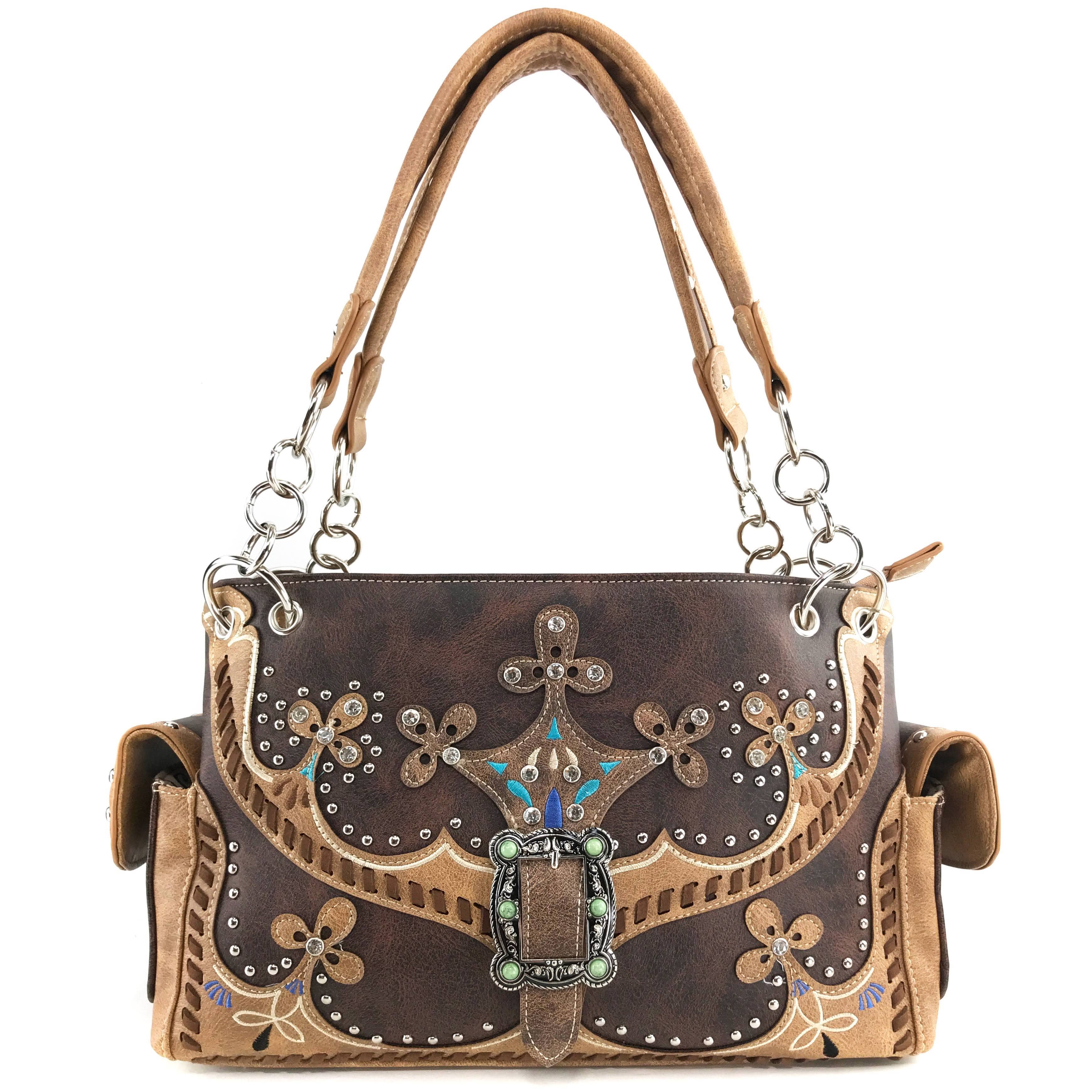 Lunar Deer - Wholesale Shoulder Bag - Women's - Moccasin Western Buckle Women's Handbag Purse2