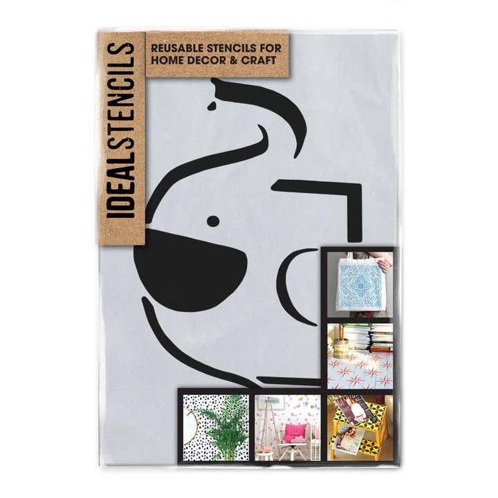 Elephant Nursery Stencil for wholesale by Ideal Stencils