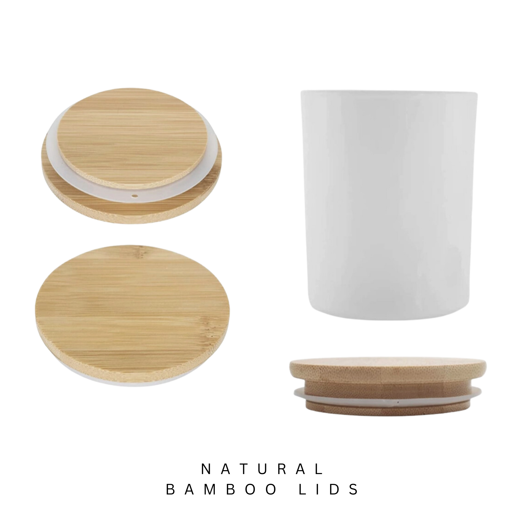 Orglamix - Vendita all'ingrosso Candela in vasetto - Candela personalizzata con coperchio in bamboo | Per la tua boutique di lusso6