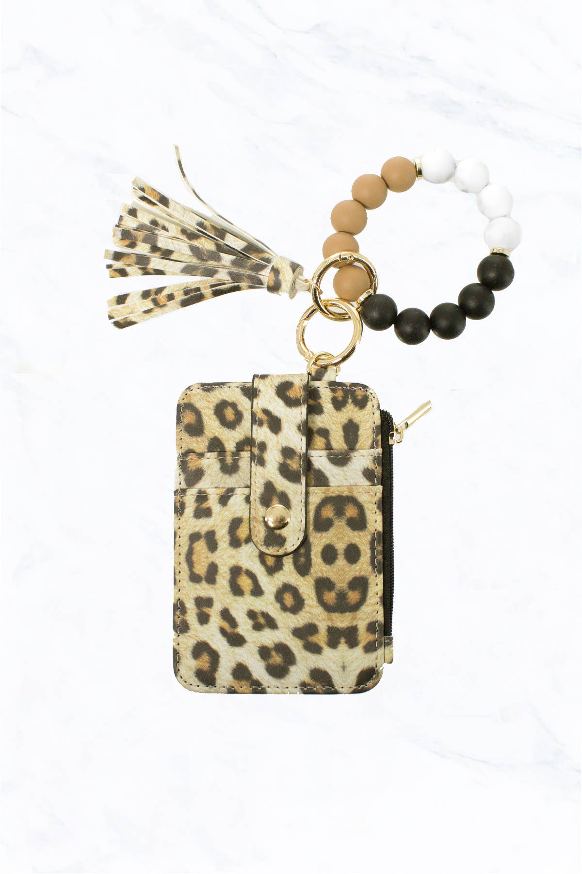Suzie Q USA - Wholesale Keychain Bracelet - Silicone Bead Bracelet with Card Holder Keychain9