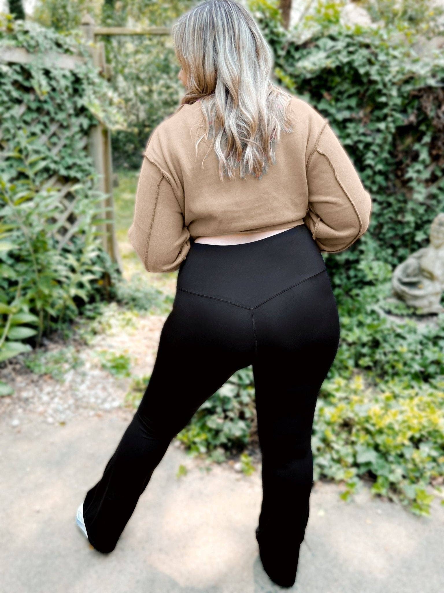 Girl Code Couture - Wholesale Athletic/Lounge Leggings - Women's - Fallon Flare Bottom Suck & Tuck Leggings7