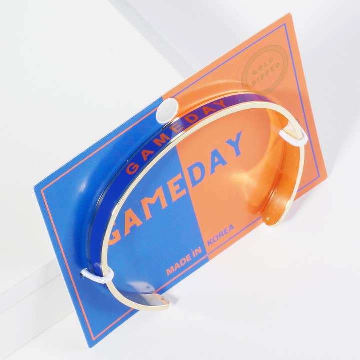 Lou & Co - Wholesale Cuff Bracelet - Enamel Gameday Cuff Bracelet