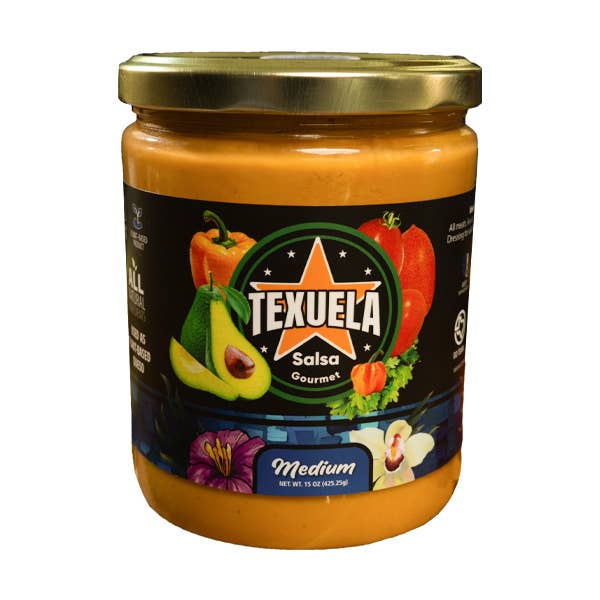 Medium - Gourmet Salsa for wholesale by Texuela Salsa LLC