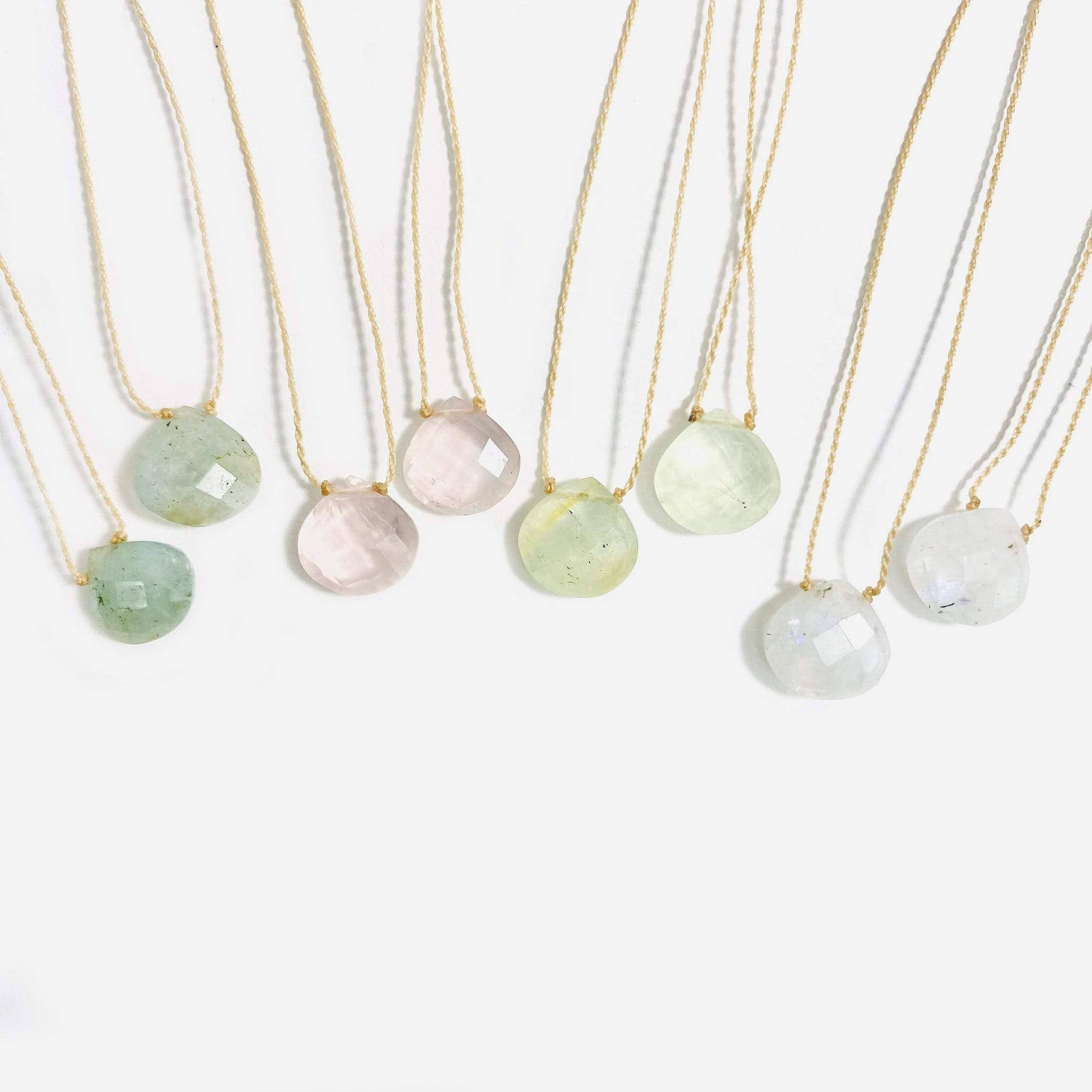 Rock Paradise - Wholesale Beaded/Pearl Necklace - Crystal Gemstone Drop Bead Finished Necklaces (N-DP)3