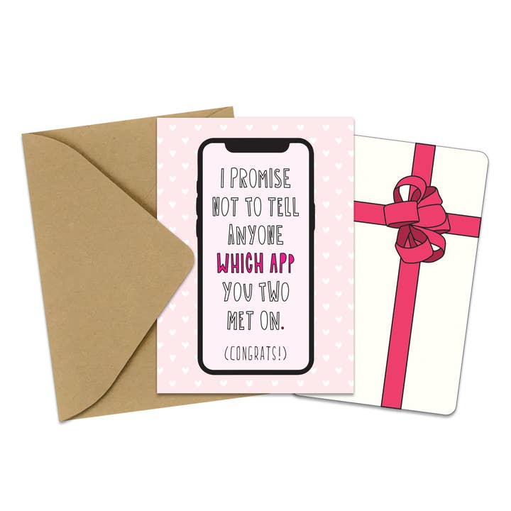 Mit welcher App du dich getroffen hast - Beilagekarte für den Großhandel von Near Modern Disaster