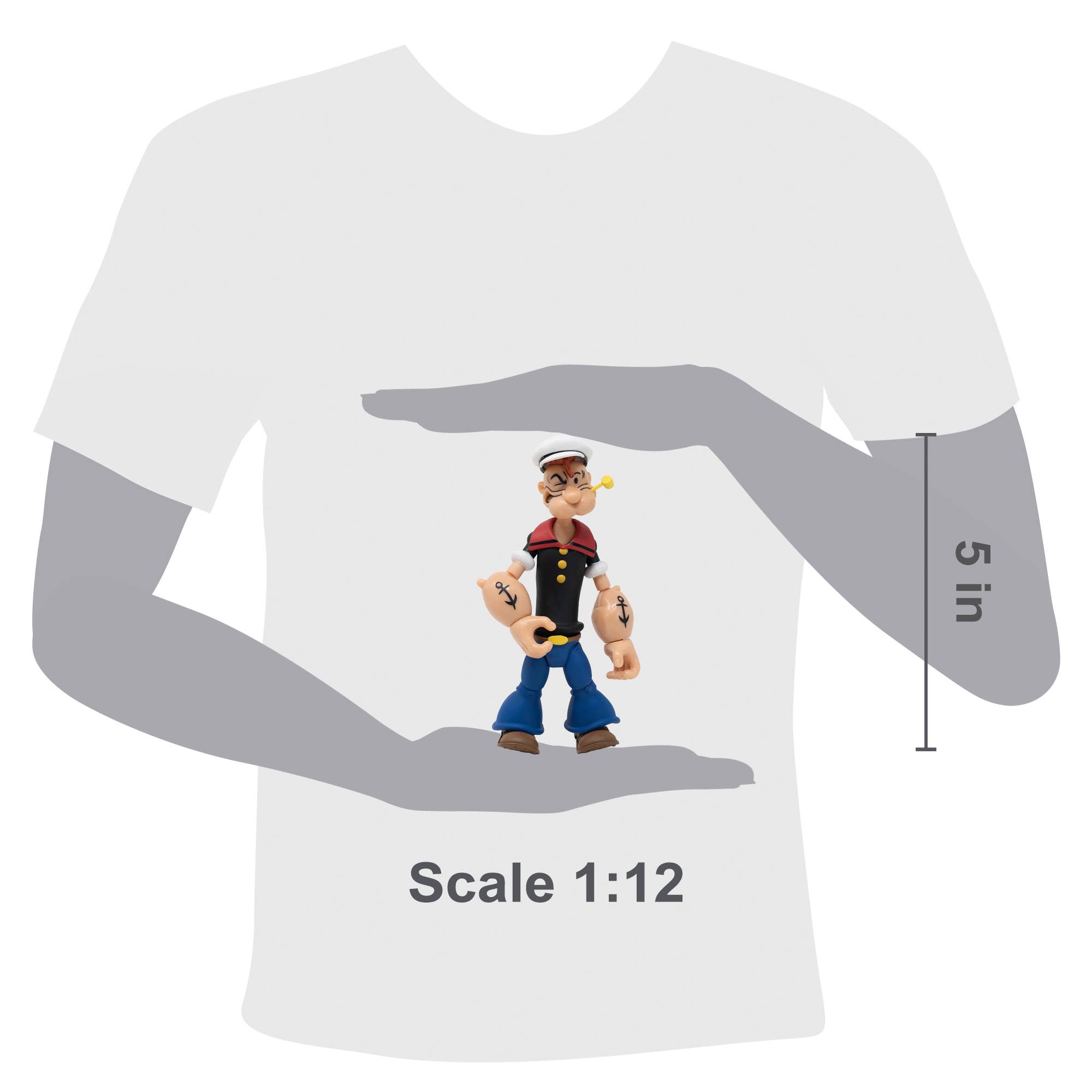 Boss Fight Studio Llc - Wholesale Figurine Toy - Kids - Popeye Classics Action Figure: Popeye the Sailor Man3