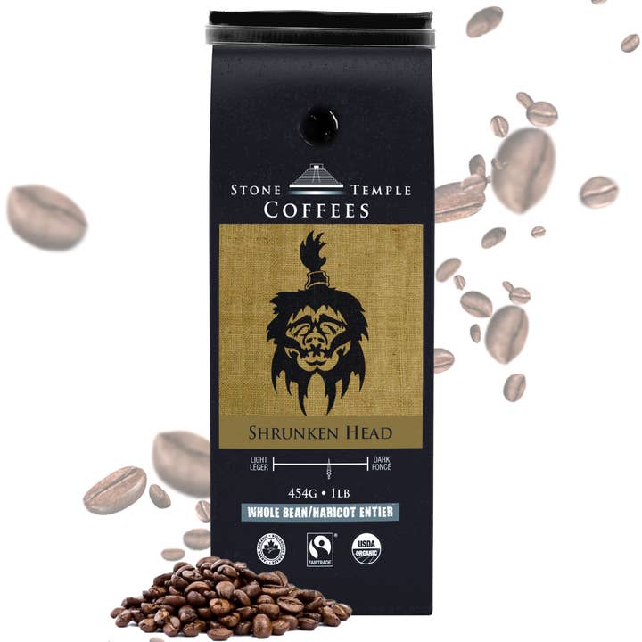 Krympet hoved Hele Bean Kaffe for engroshandel hos Stone Temple Coffees