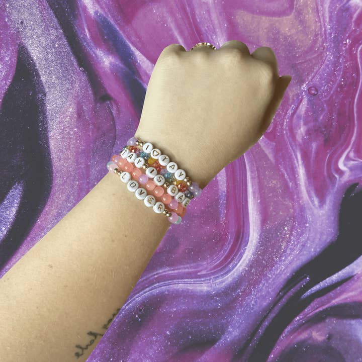 Korr Sticker Co - Wholesale Jewelry Set - Set of 10 Beaded Eras Tour Friendship Bracelets - Swifites